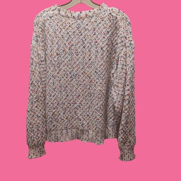 JustFashionNow Womens Confetti pattern Knit Sweater size Large - Picture 2 of 10